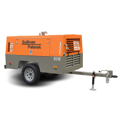 Sullivan-Palatek D210PHKR Portable Air Compressor (74hp, 210 CFM)