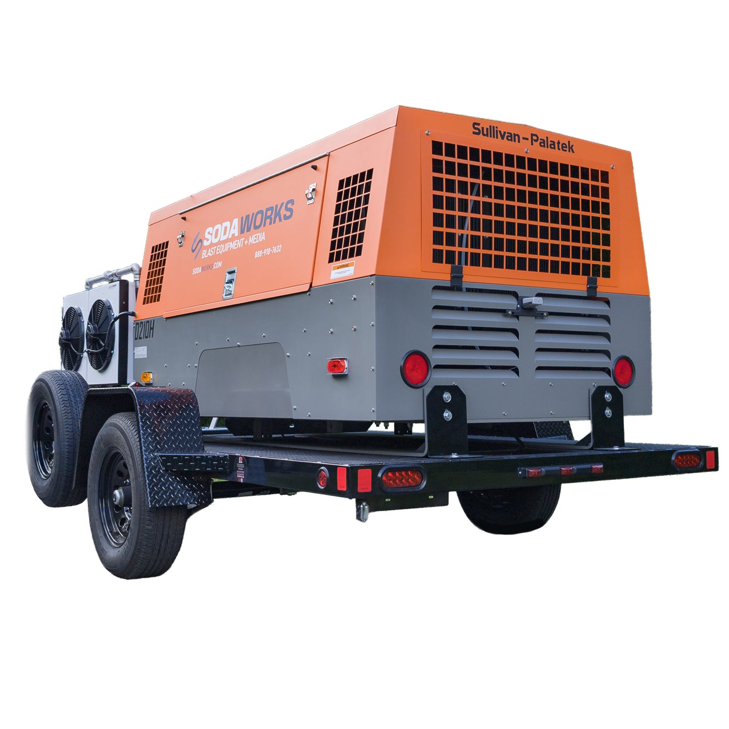 Professional Mobile Trailer-Mounted Soda Blasting System